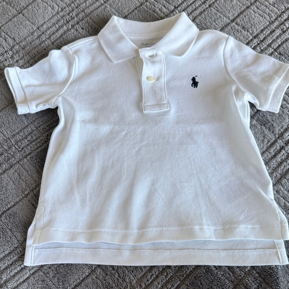 Ralph Lauren White Polo Kids Shirt